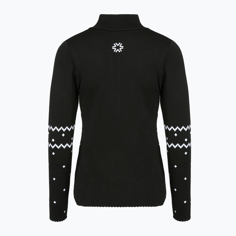 Dámská termo mikina  Newland Groenlandia Half Zip black/white 2
