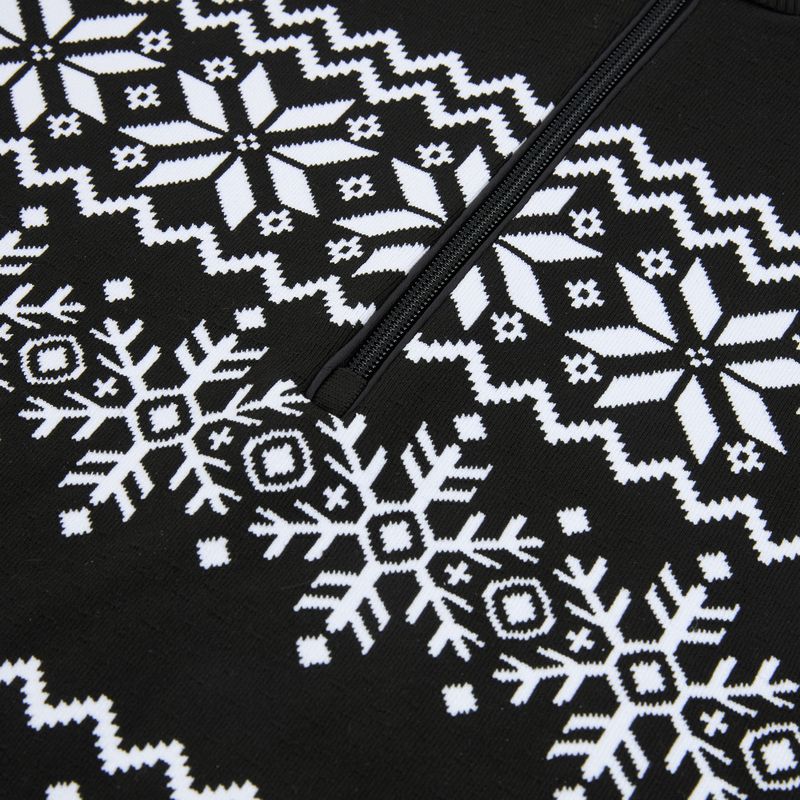 Dámská termo mikina  Newland Groenlandia Half Zip black/white 3