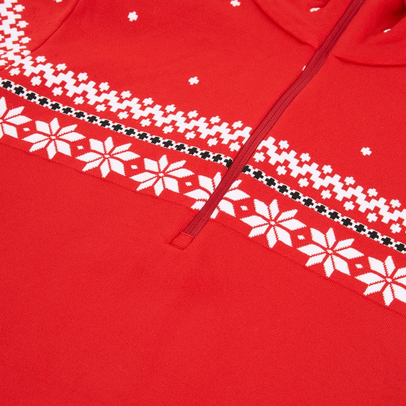Dámská termo mikina  Newland Hilde Half Zip red/white 3