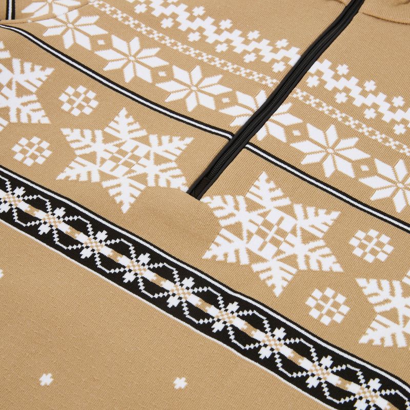 Dámská termo mikina  Newland Isalind Half Zip biscuit/white 3