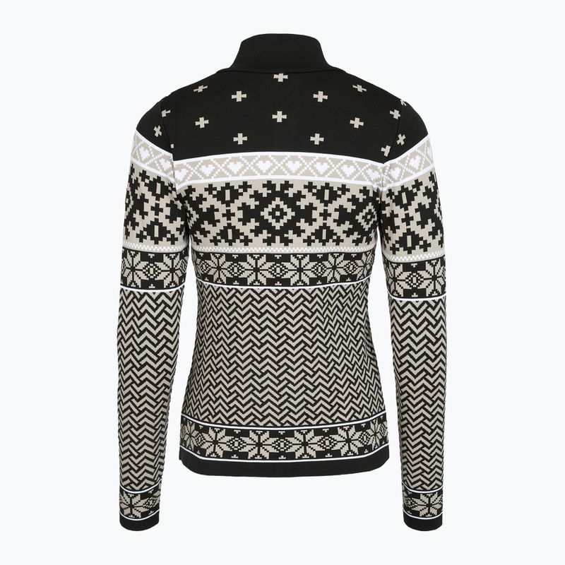 Dámská termo mikina  Newland Kristel Half Zip black/stone 2