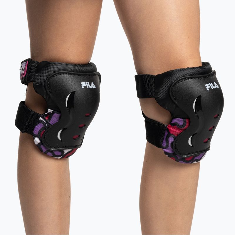 Sada dětských chráničů FILA FP Gears black/pink 9