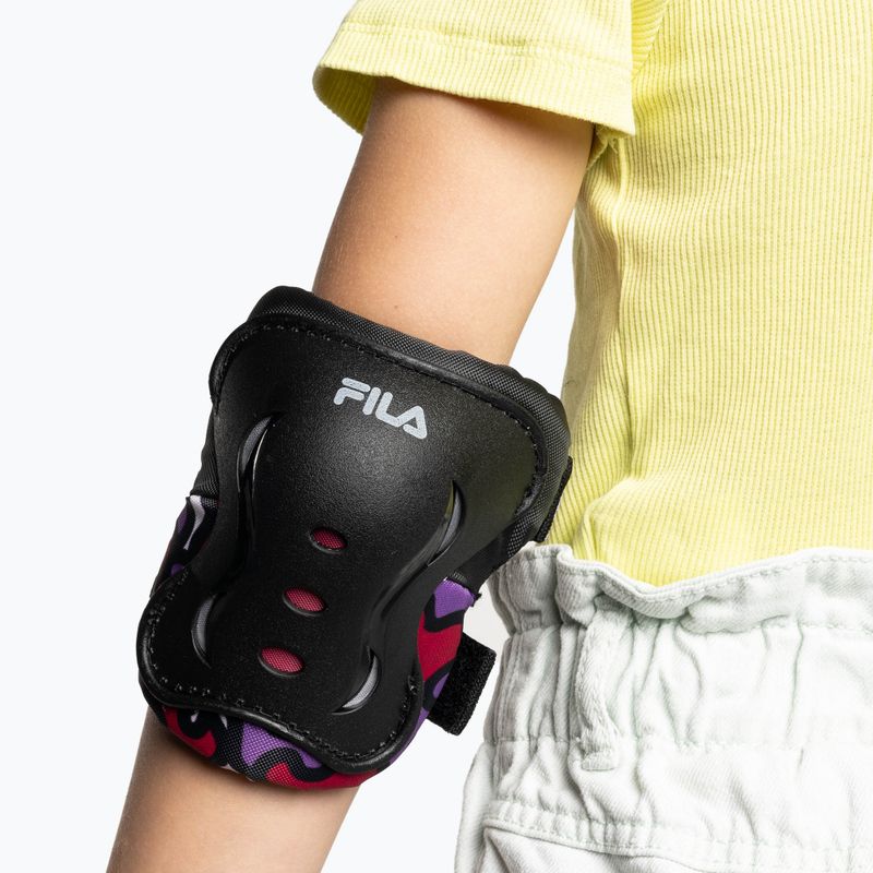 Sada dětských chráničů FILA FP Gears black/pink 11