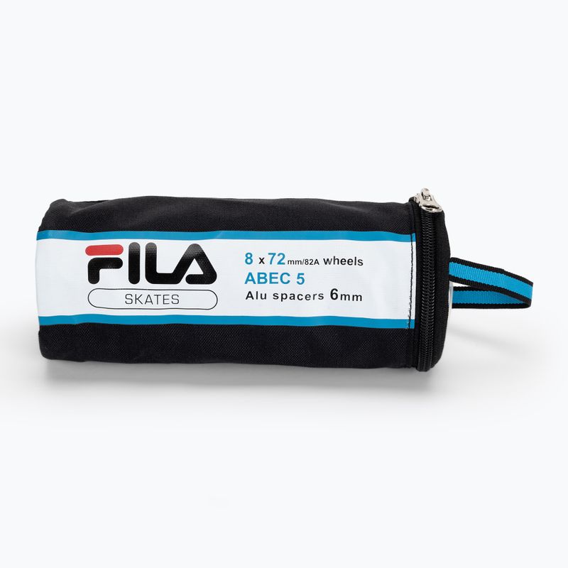 Kolečka kolečkových bruslí s ložisky FILA Wheels+A5+Alus 6mm white 3