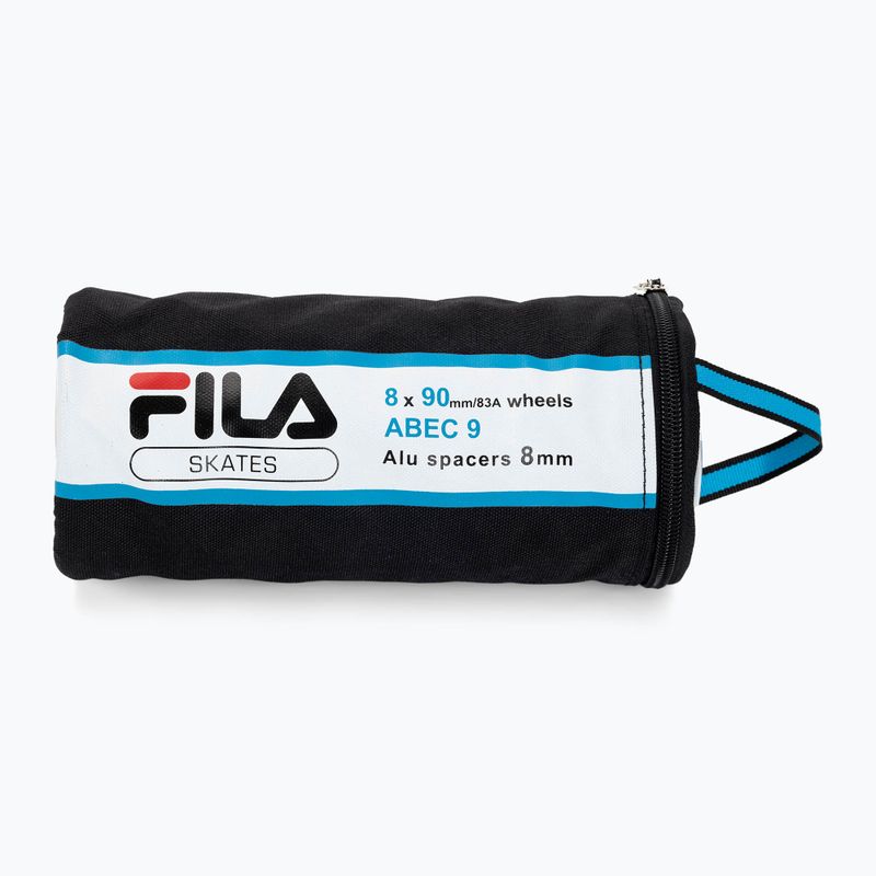 Kolečka kolečkových bruslí s ložisky FILA Wheels+A9+Alus 8mm white 3