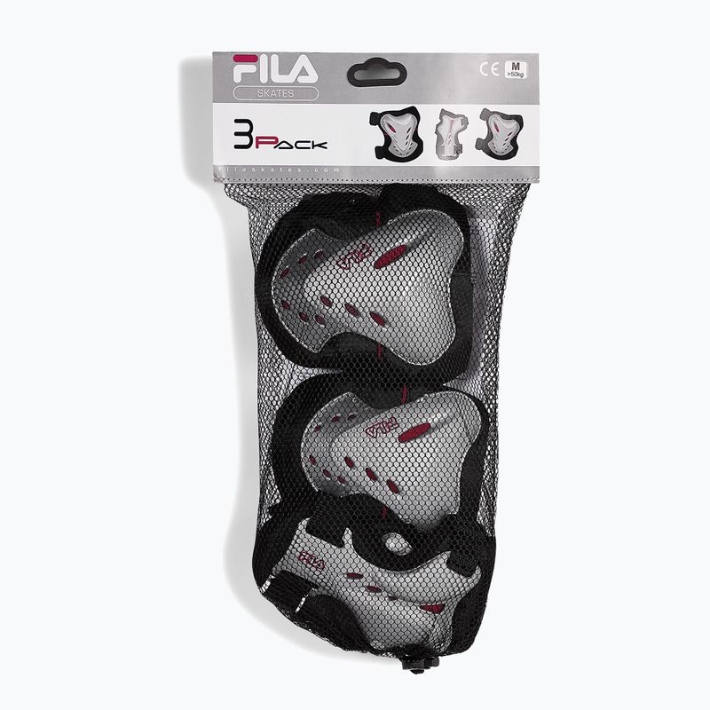 Sada dámských chráničů FILA FP Gears silver/black/pink 7