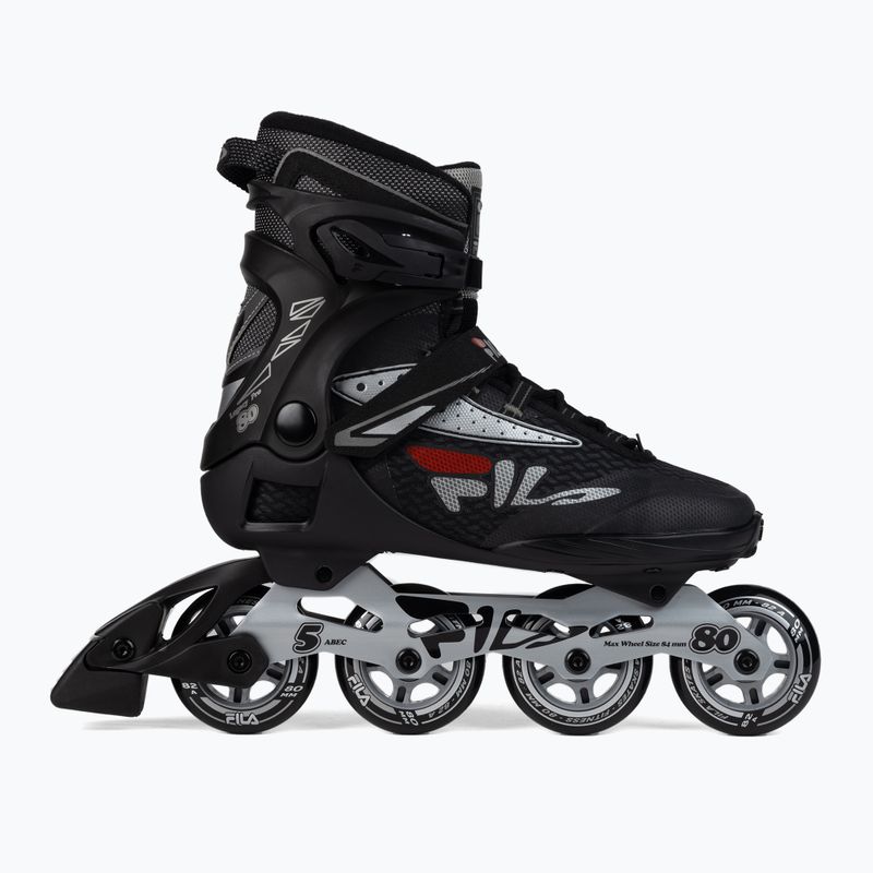 Pánské kolečkové brusle FILA Legacy Pro 80 black/silver/red 2