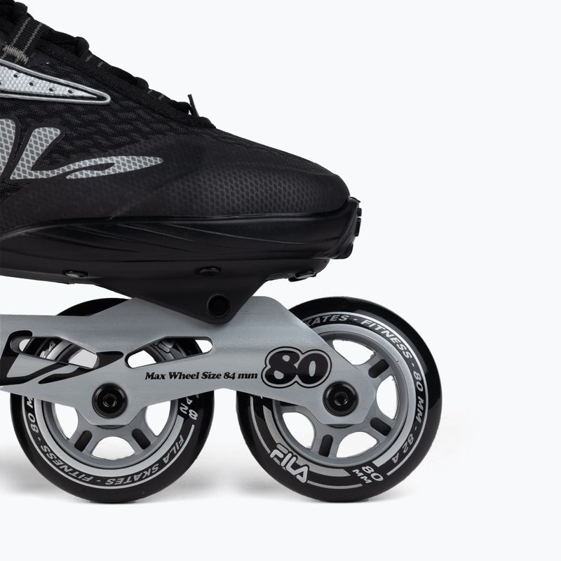 Pánské kolečkové brusle FILA Legacy Pro 80 black/silver/red 6