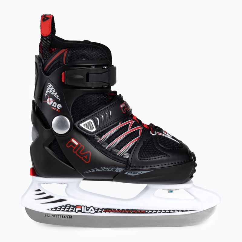 Dětské brusle FILA X-One black/red 2