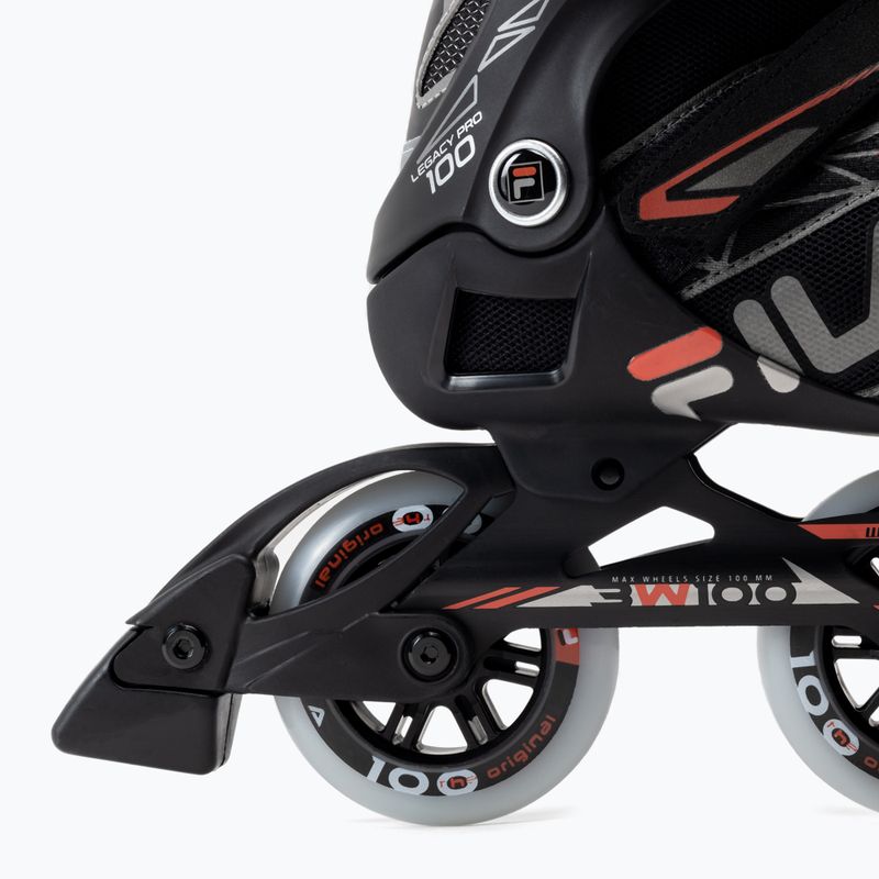 Pánské kolečkové brusle FILA Legacy Pro 100 black/red 6