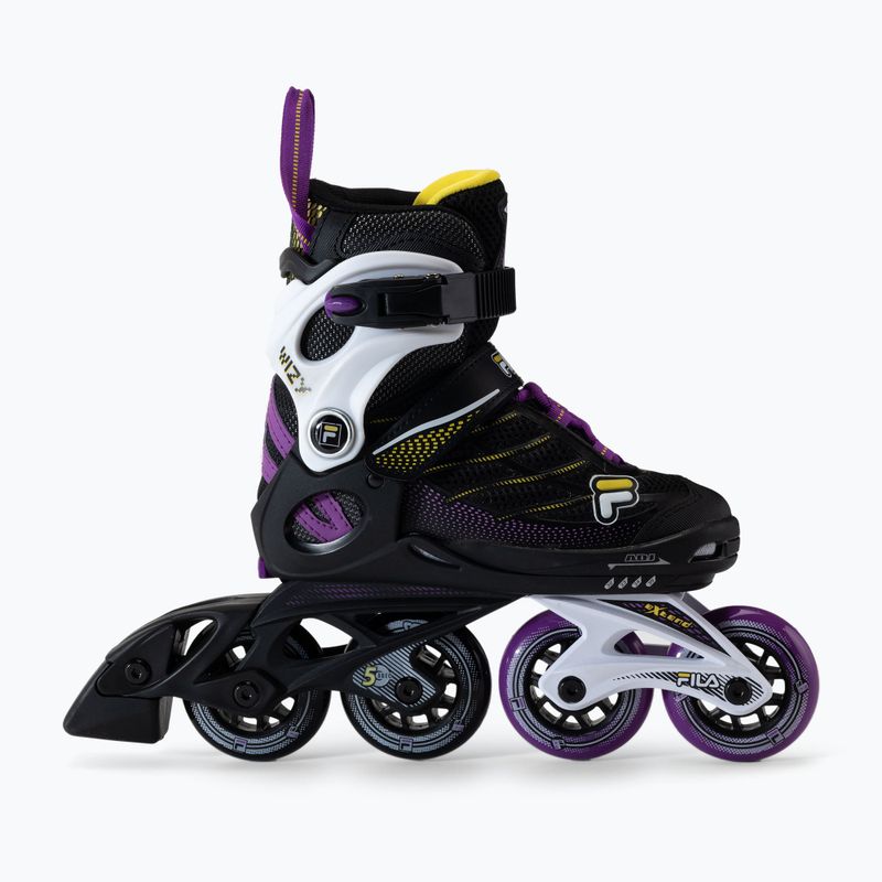 Dětské kolečkové brusle FILA Wizy G black/yellow magenta 2