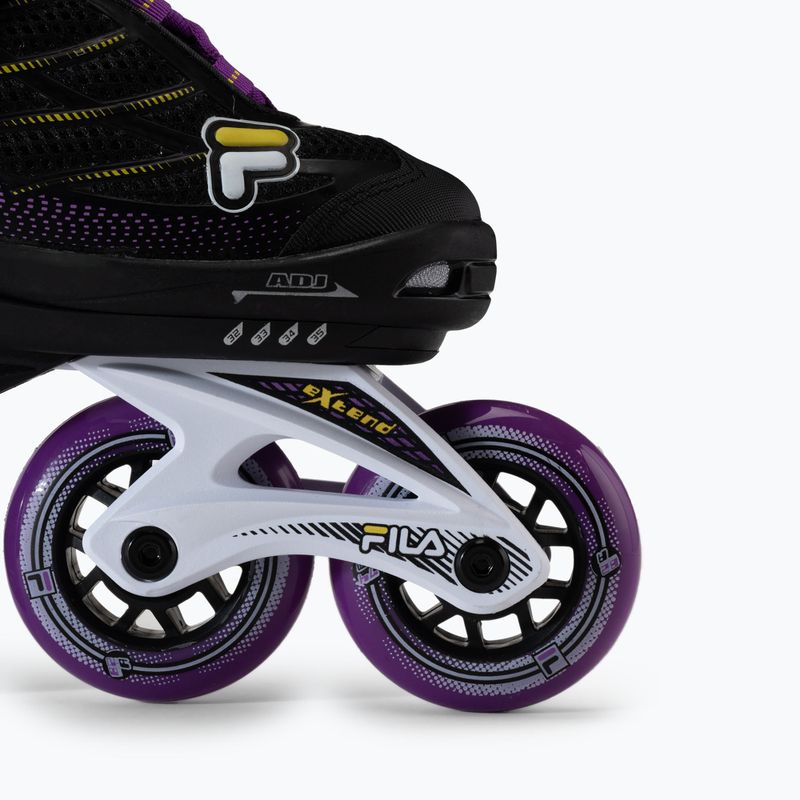 Dětské kolečkové brusle FILA Wizy G black/yellow magenta 6