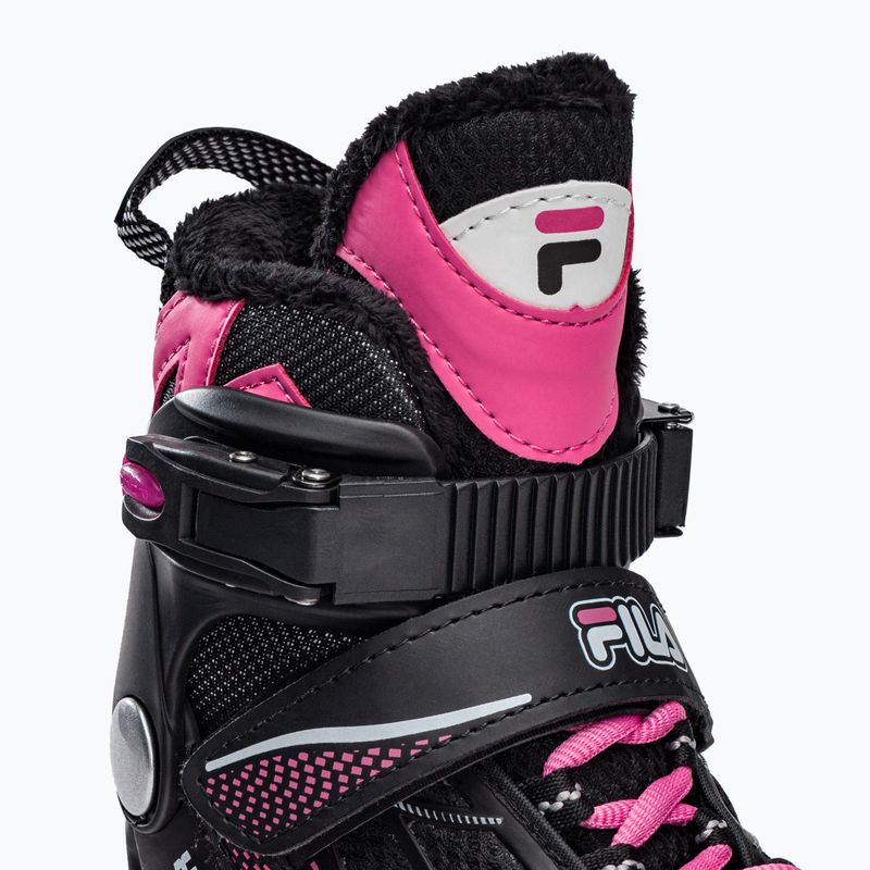 Dětské brusle FILA X-One G black/pink 8