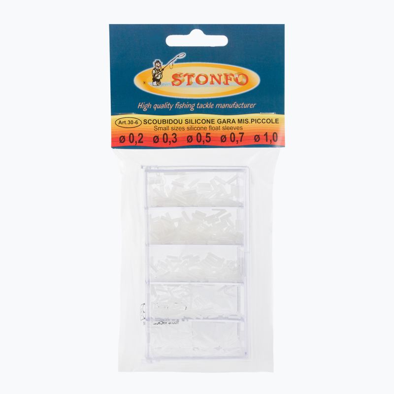 Stonfo řezané silikonové plovákové hadice bílé 218532