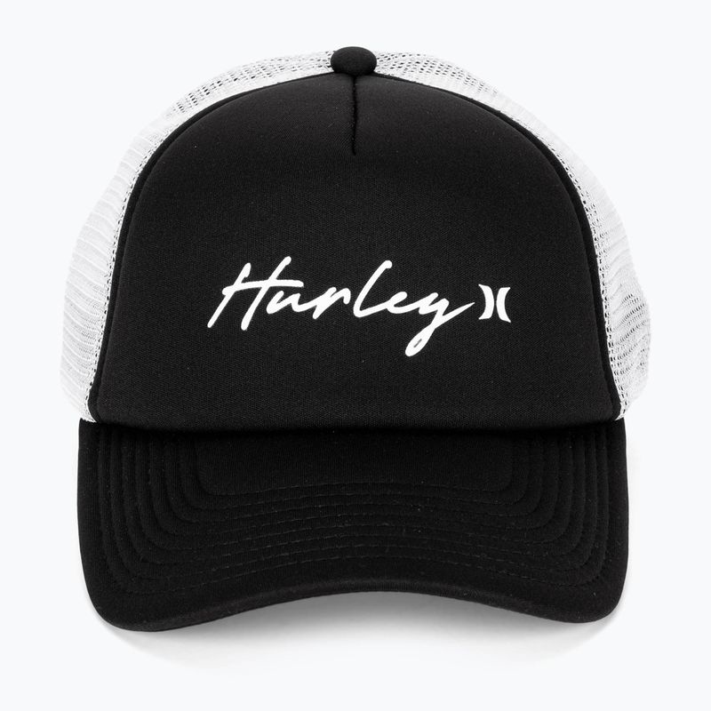 Dámská kšiltovka  Hurley Icon Script Trucker black/white 2