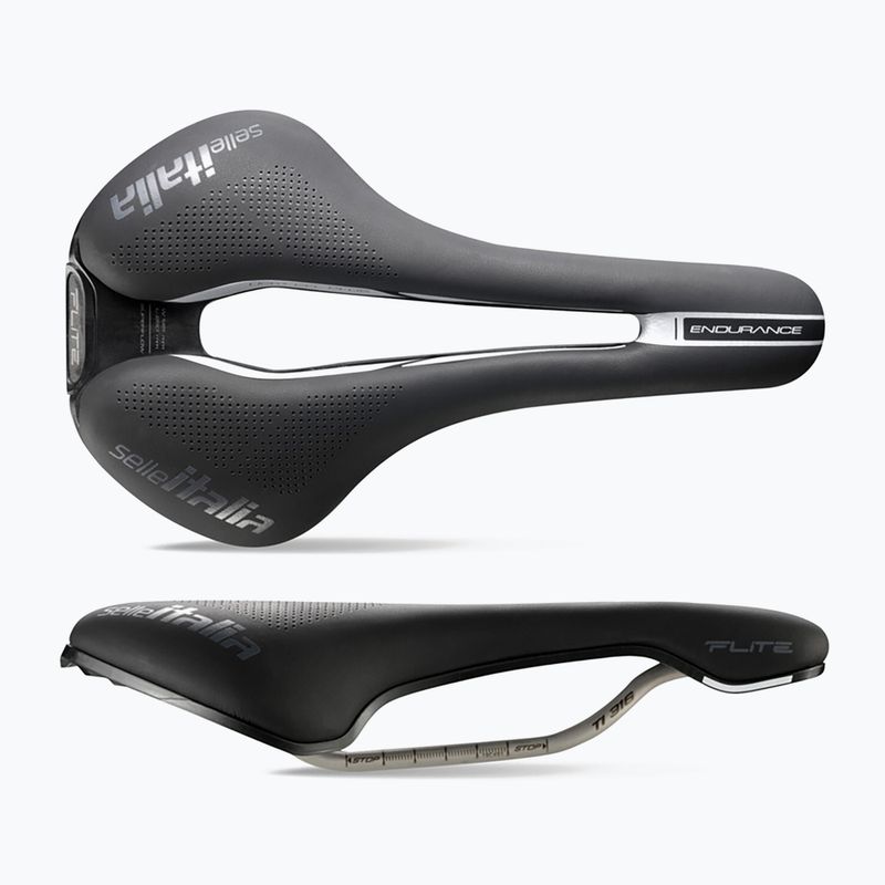 Cyklistické sedlo Selle Italia Iron Evo Kit Carbonio Superflow Hd Rail Fibra-Tek černá SIT-031A501ICA008