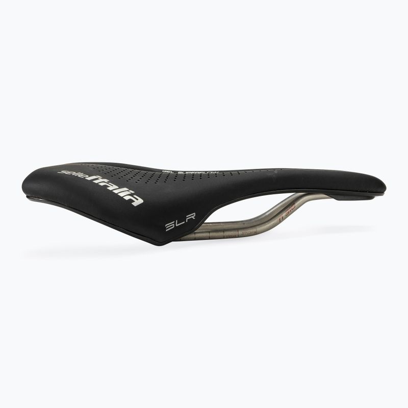 Sedlo na kolo  Selle Italia Max SLR Boost Gel Superflow, TI 316 Rail, Fibra-Trek, Light Gel black 2