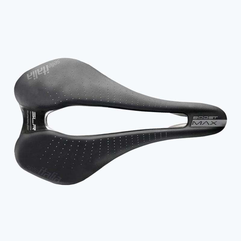 Sedlo na kolo  Selle Italia Max SLR Boost Gel Superflow, TI 316 Rail, Fibra-Trek, Light Gel black 7