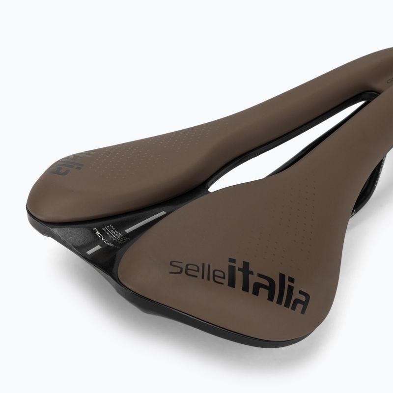 Sedlo na kolo Selle Italia Novus Boost Evo Gravel TM, Superflow, Manganese Rail, Soft-Trek brown 5