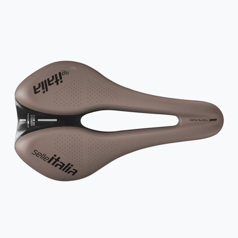 Sedlo na kolo  Selle Italia Novus Boost Evo Gravel TM, Superflow, Manganese Rail, Soft-Trek brown 3