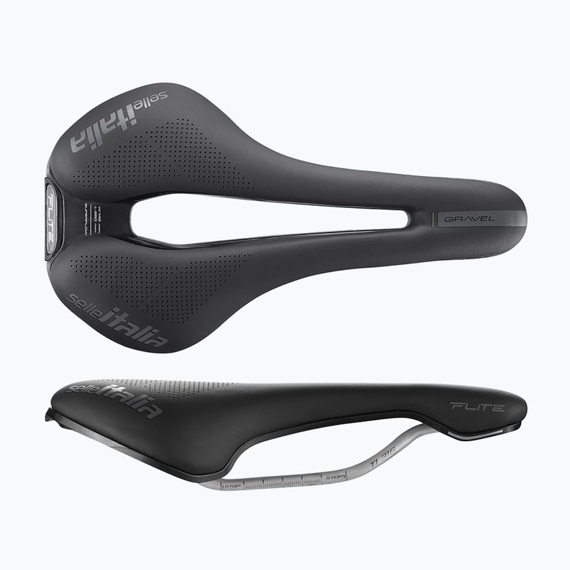 Sedlo na kolo  Selle Italia Flite Boost Gravel Superflow, Fibra-Tek, Light Gel black 2