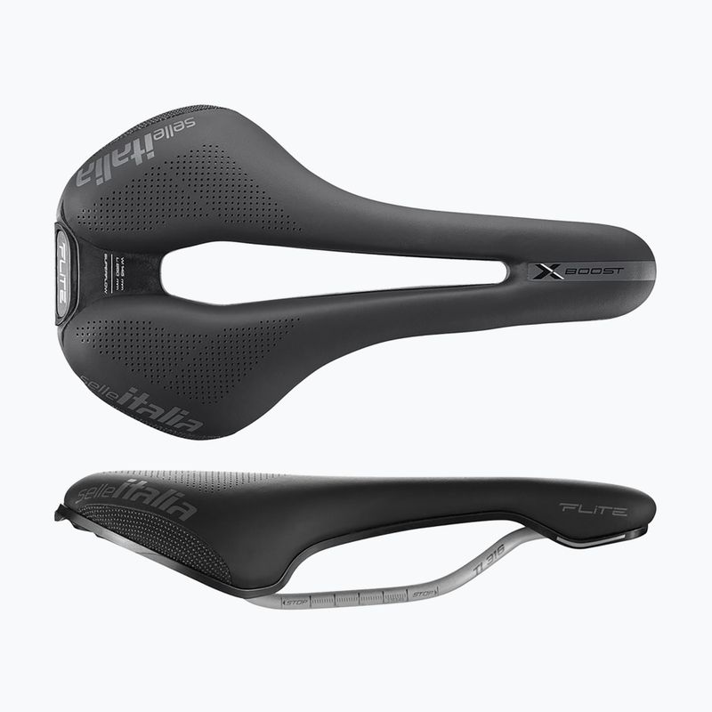 Sedlo na kolo  Selle Italia Flite Boost X-Cross Superflow, Fibra-Tek, Light Gel black 2