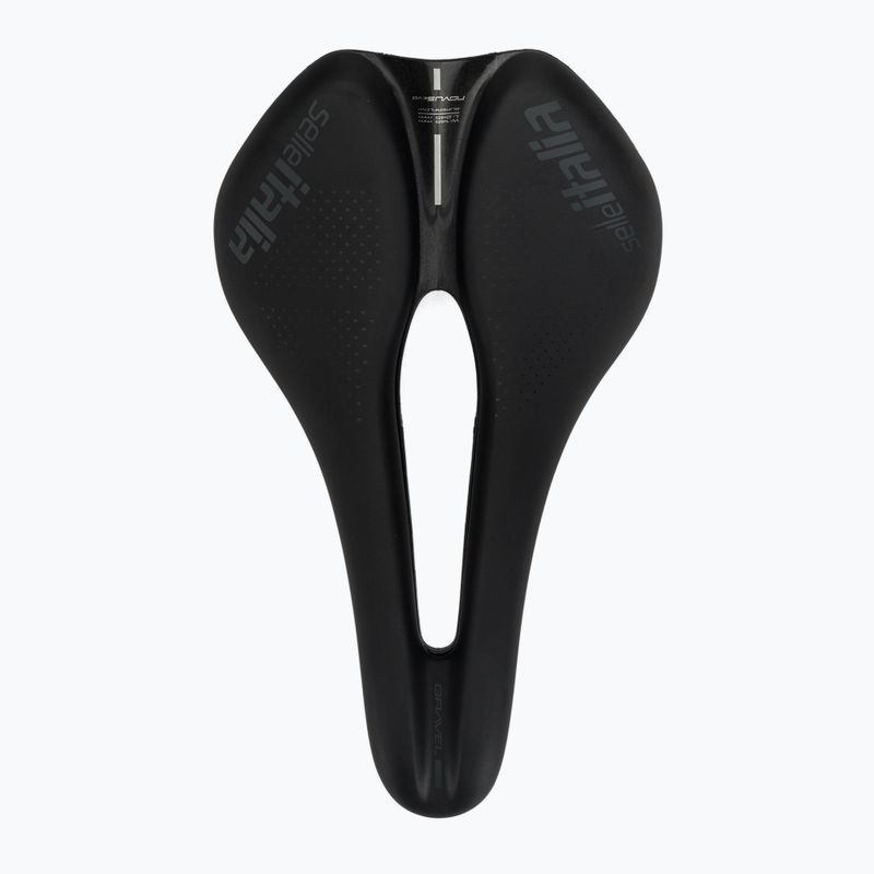 Sedlo na kolo Selle Italia Novus Boost Evo Gravel TM Superflow, Manganese Rail, Soft-Trek black 3