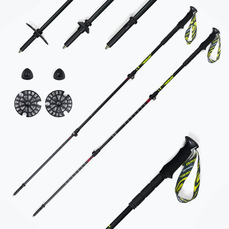 Trekové hole GABEL Carbon Force FLK černé 7008650100000 7