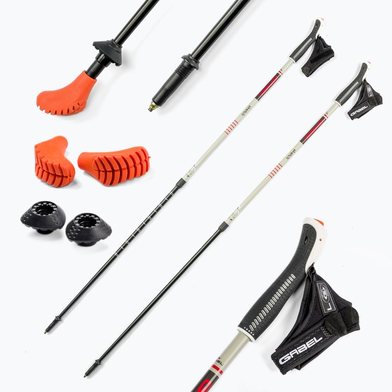 Hole na nordic walking GABEL Strech ICE šedé 7008352630000 6