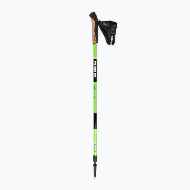 Nordic walking hůlky  GABEL Strech Carbon zielone 2