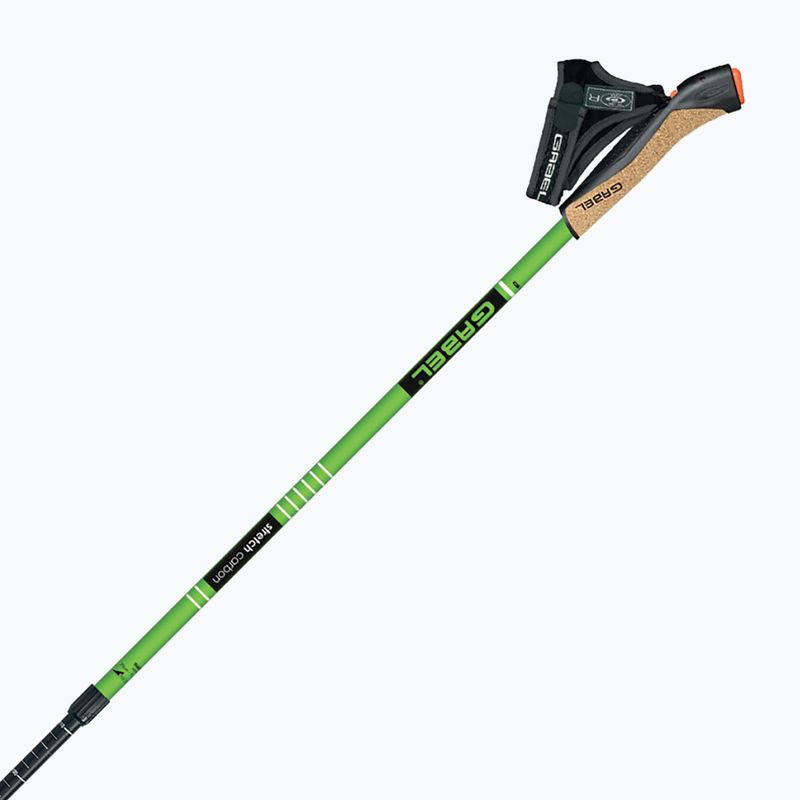 Nordic walking hůlky  GABEL Strech Carbon zielone 8