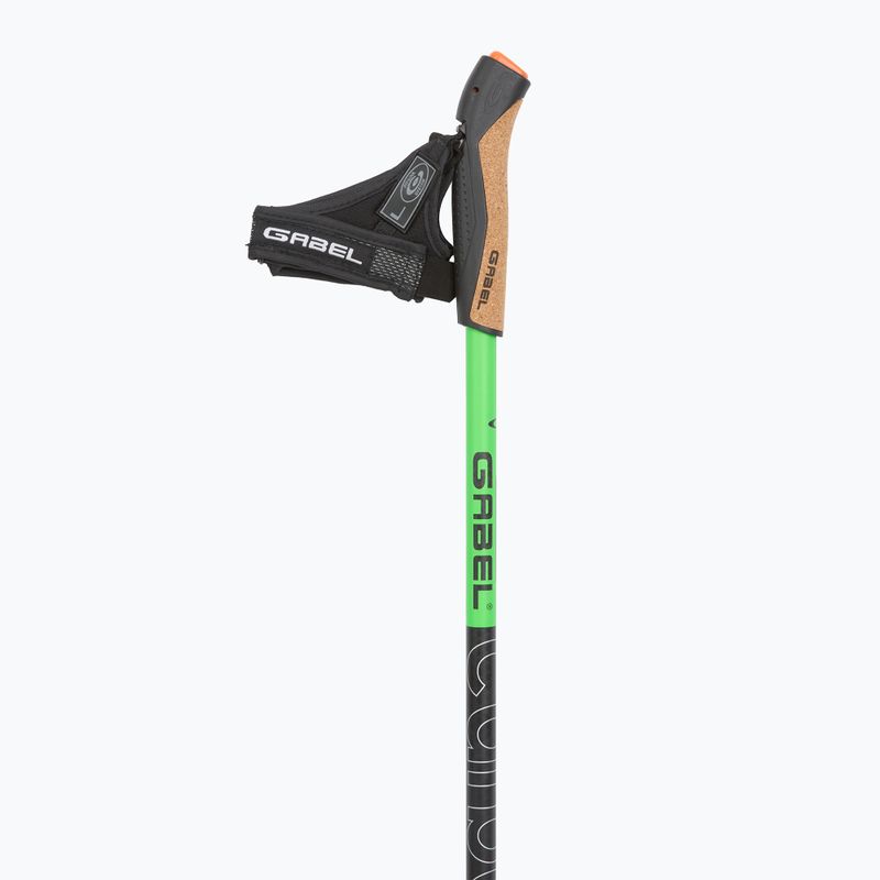 Nordic walking hole GABEL Carbon XT 2S 80 F.L. black/lime 2