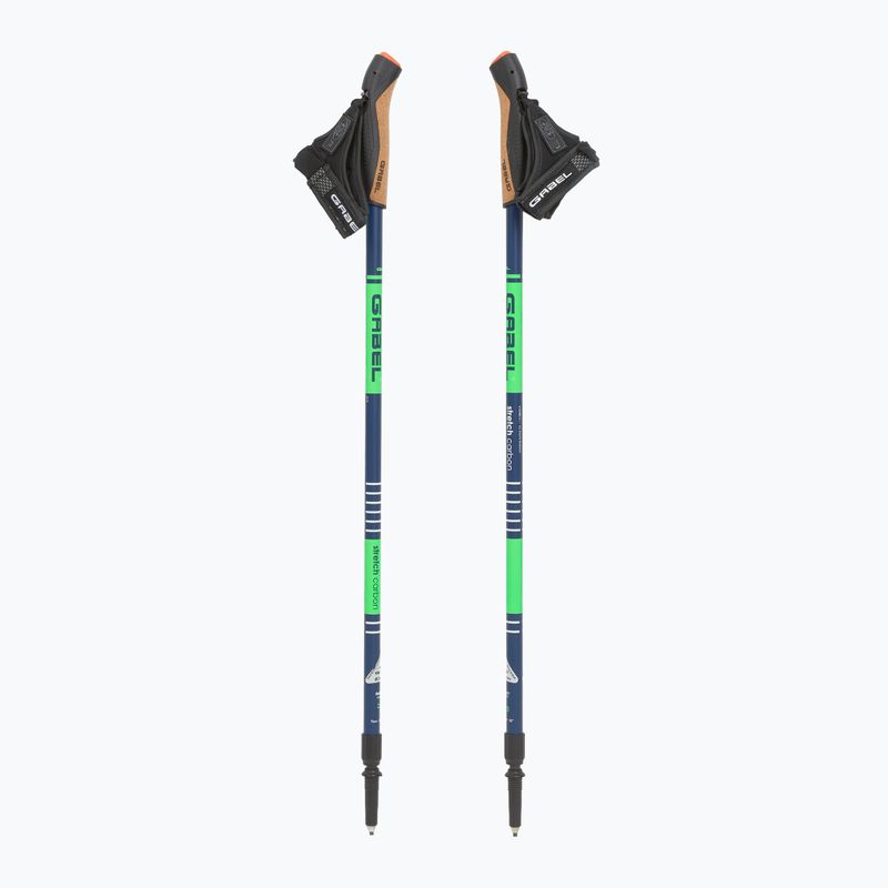 Nordic walking hole GABEL Strech Carbon lime 5