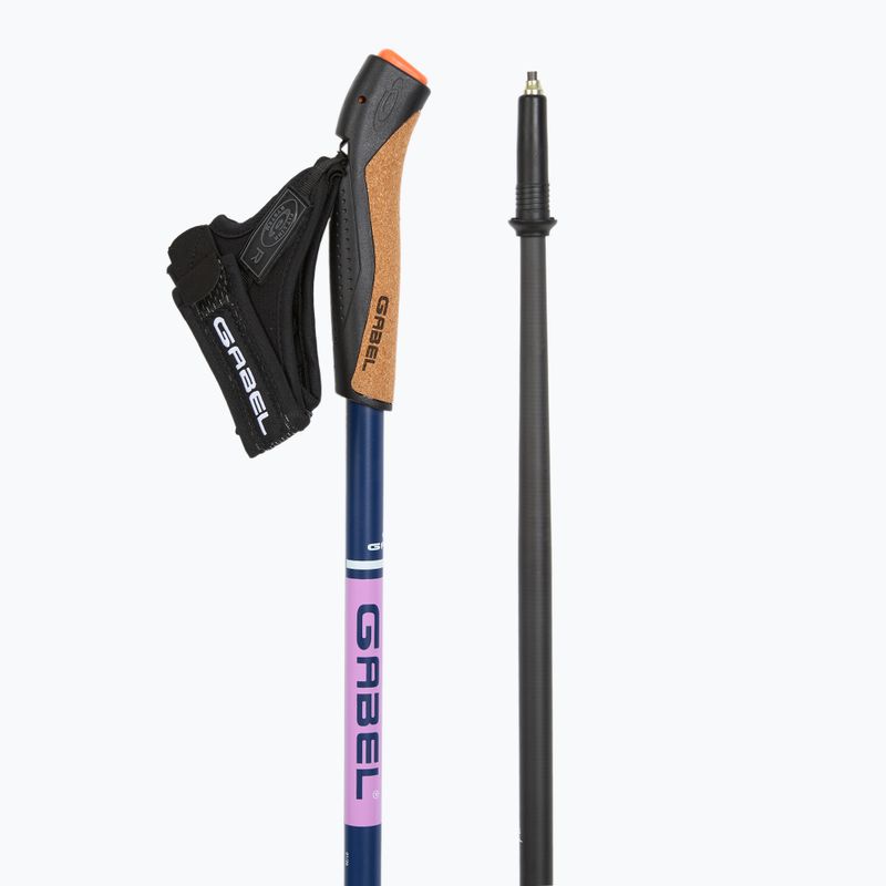 Nordic walking hole GABEL Strech Carbon purple 3