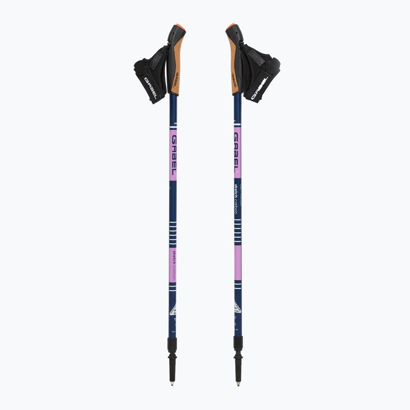 Nordic walking hole GABEL Strech Carbon purple 5