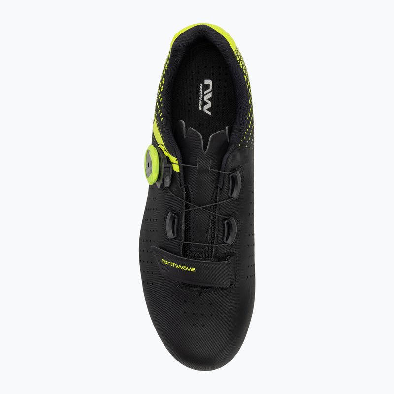 Pánské cyklistické tretry Northwave Core Plus 2 black/yellow fluo 5