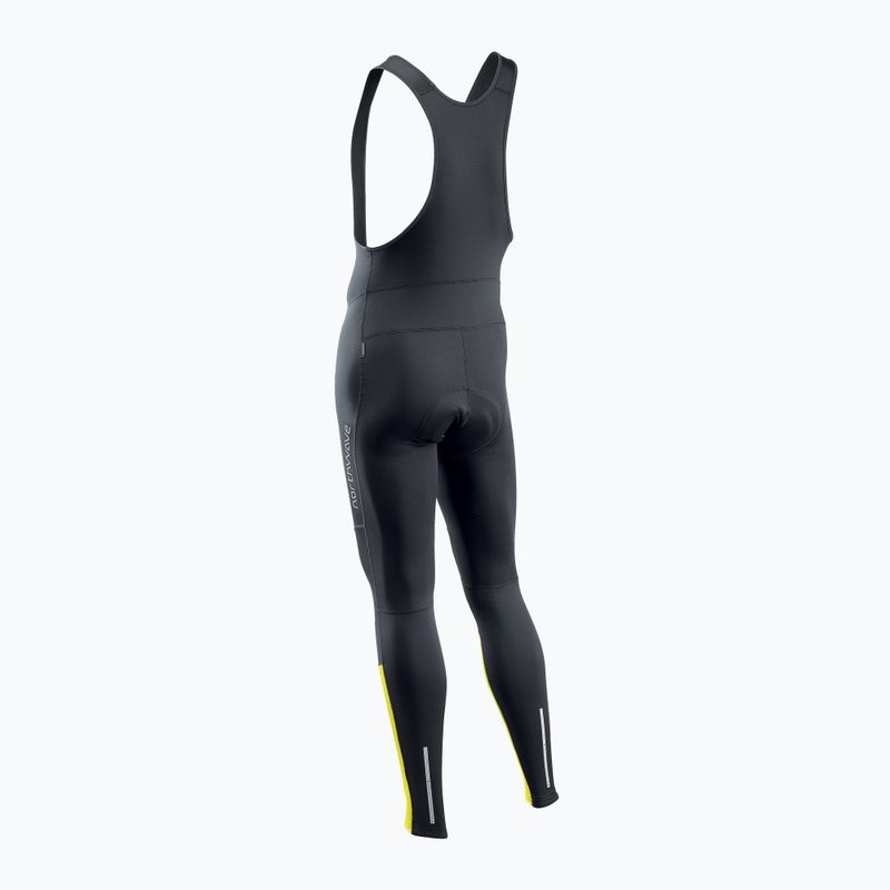 Pánské cyklistické kalhoty Northwave Force 2 Bibtight MS black/yellow fluo 2