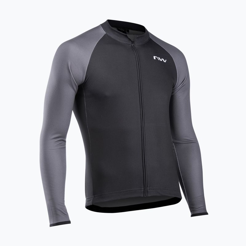 Pánský cyklistický dres Northwave Blade 4 LS černý / tmavě šedý 5