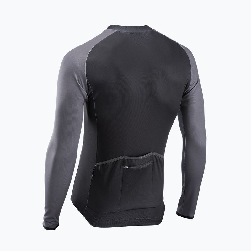 Pánský cyklistický dres Northwave Blade 4 LS černý / tmavě šedý 6