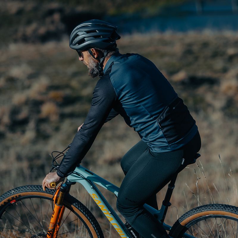 Pánský cyklistický dres Northwave Blade 4 LS tmavě modrý / černý 6