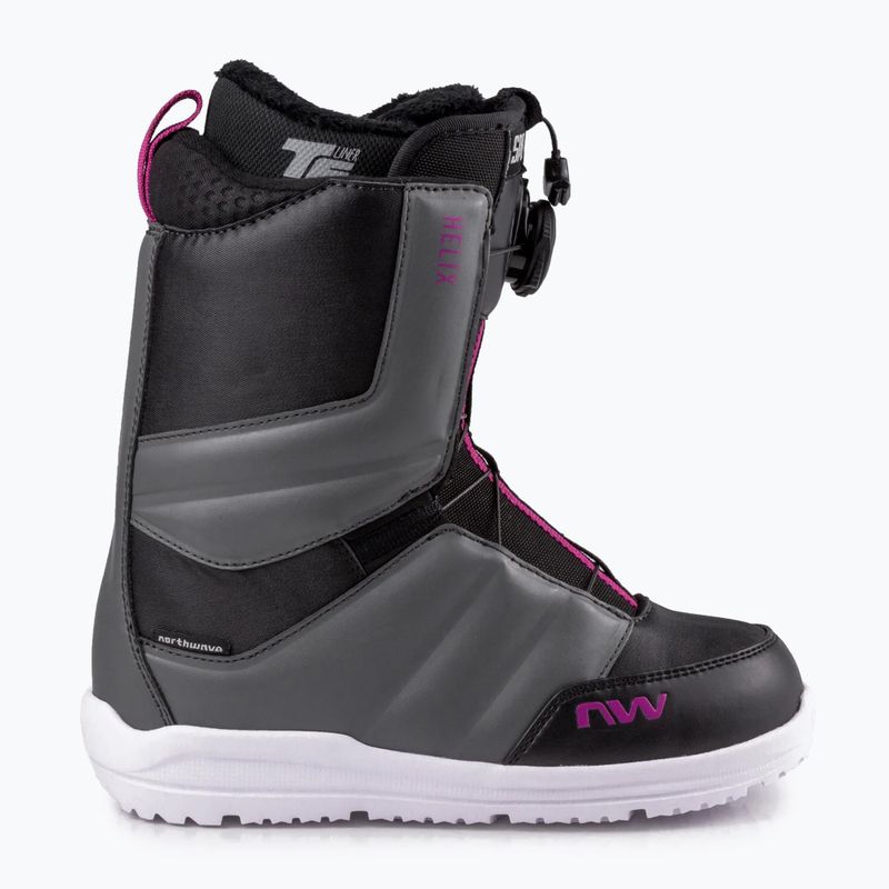 Dámské snowboardové boty Northwave Helix Spin černo-šedá 70221401 10