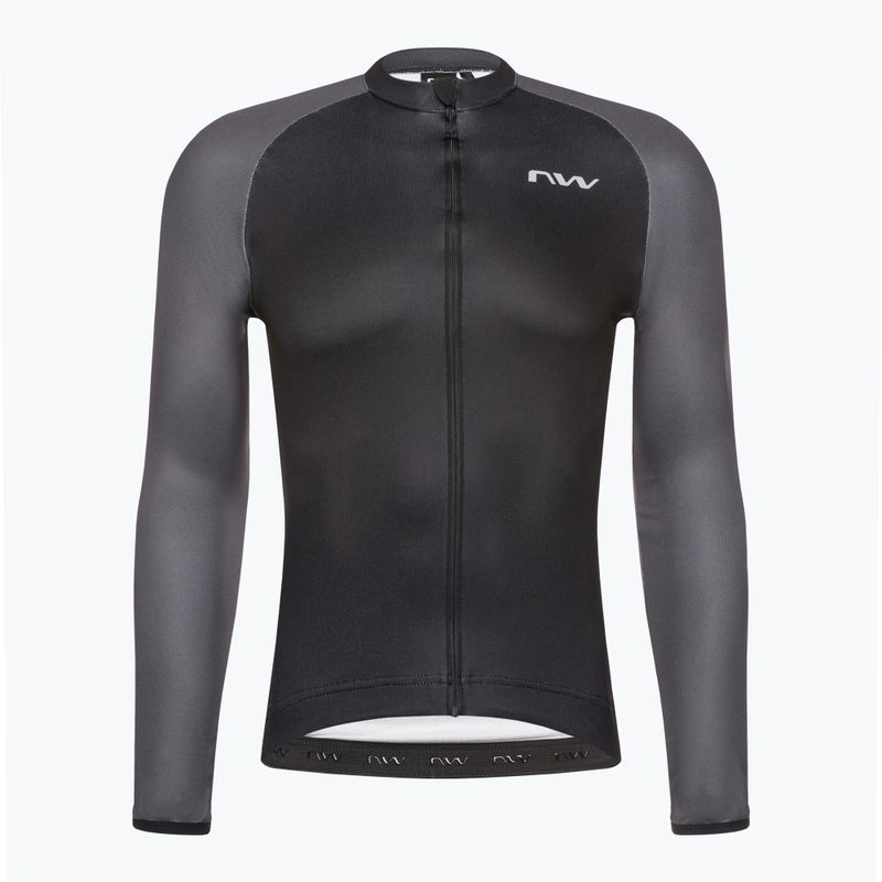 Pánský cyklistický dres Northwave Blade 4 LS černý / tmavě šedý