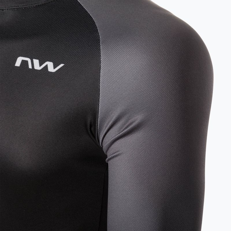 Pánský cyklistický dres Northwave Blade 4 LS černý / tmavě šedý 3