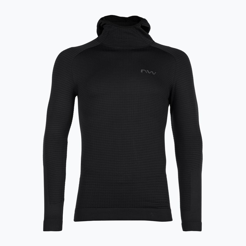 Pánská pletená mikina Northwave Route Knit Hoodie černá