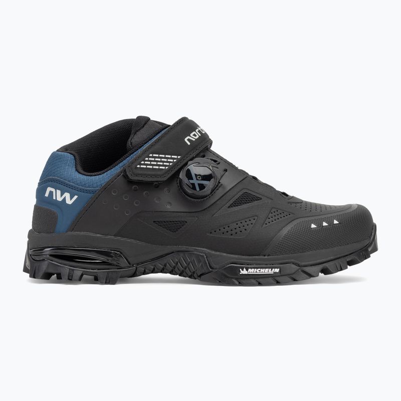 Pánské MTB cyklistické boty Northwave Enduro Mid 2 black/deep blue 2