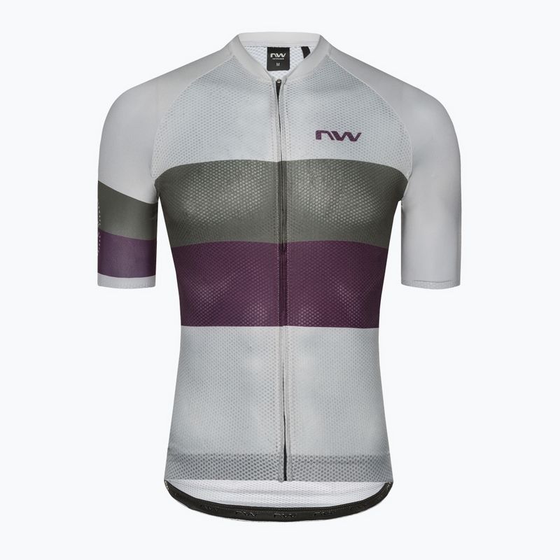Pánský cyklistický dres Northwave Blade Air šedo-fialová 89221014
