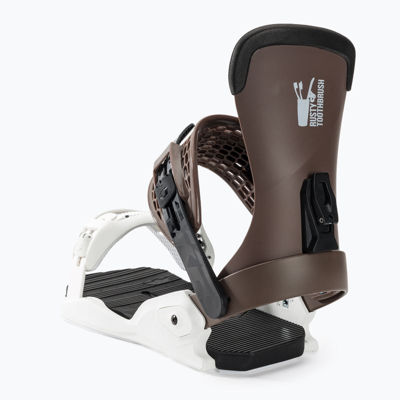 Pánské snowboardové vázání Drake Fifty Rtb chocolate/white 4