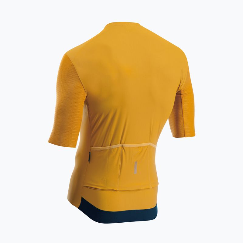 Pánský cyklistický dres Northwave Extreme 2 okrový 2