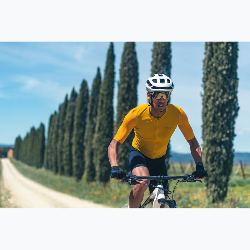 Pánský cyklistický dres Northwave Extreme 2 okrový 5