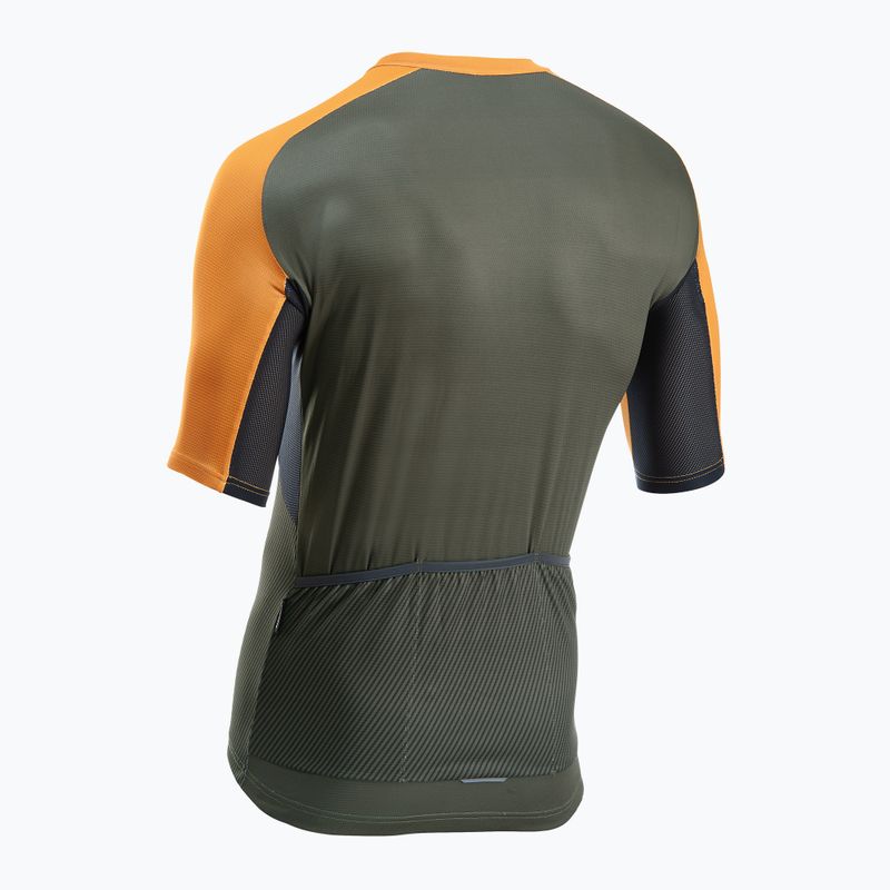 Pánský cyklistický dres Northwave Force Evo forest green 2